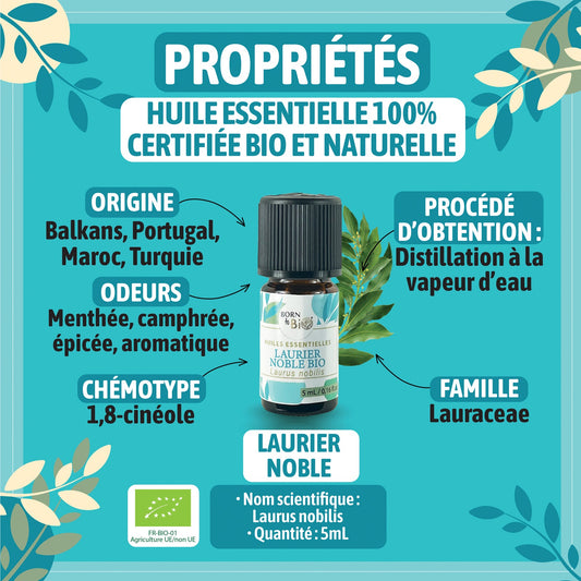 Huile essentielle Laurier noble Certifiée Bio-1