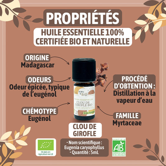 Huile essentielle Clou de Girofle Certifiée Bio-1