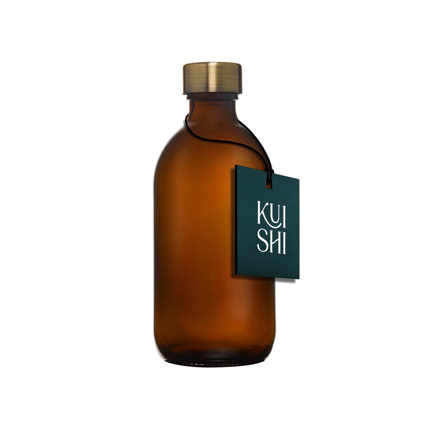 Amber Glass Bottle and Metal Cap-2