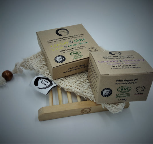 Gift Set DUO - Organic Solid Shampoo & Organic Solid Soap plus accessories - MADE TO ORDER-1