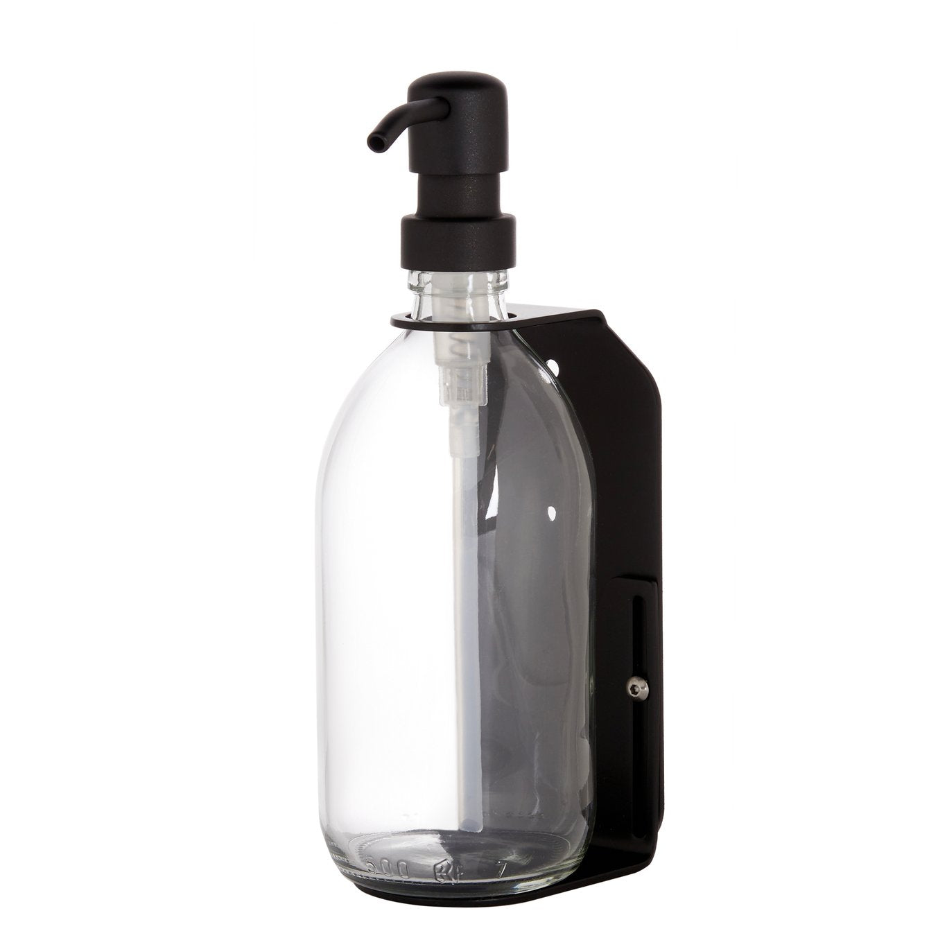 Black Single Wall Mounted Soap Dispenser-5