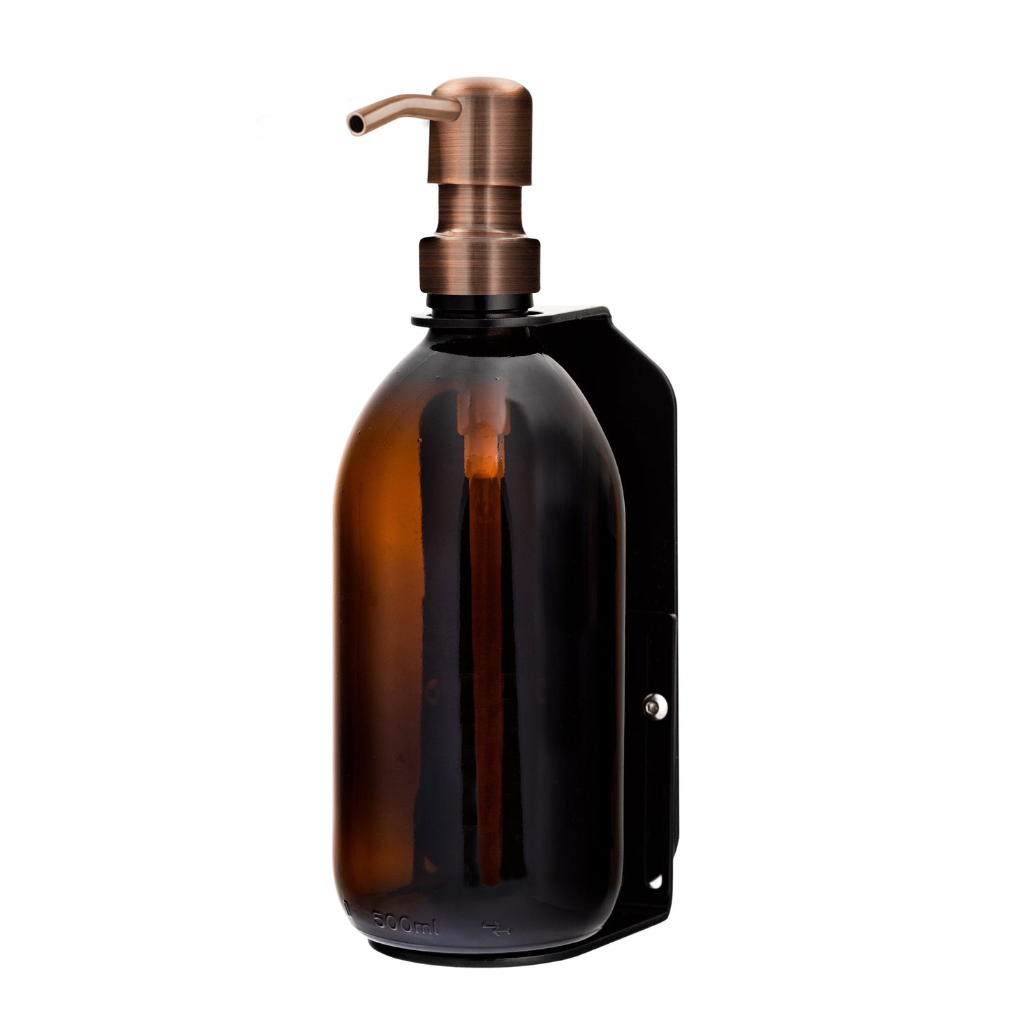 Black Single Wall Mounted Soap Dispenser-6