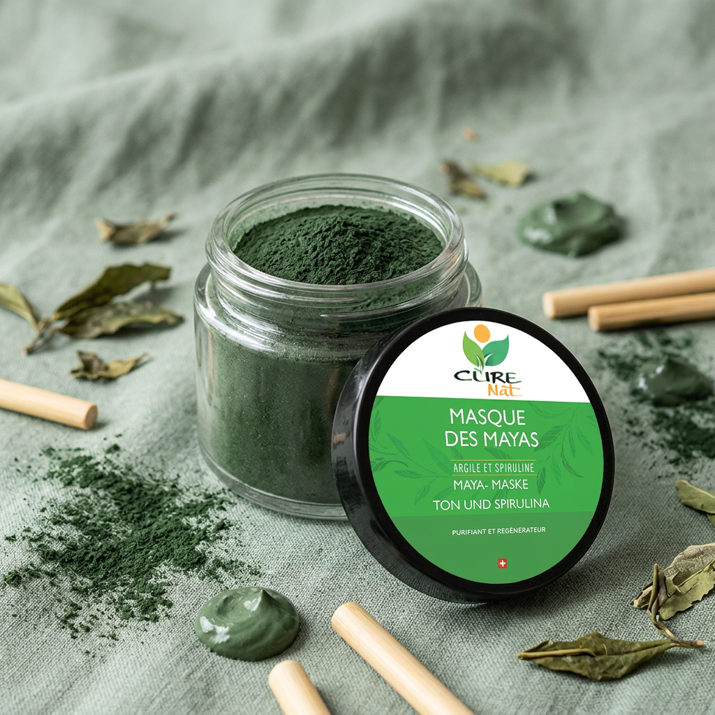 Masque Visage des Mayas Argile et Spiruline - Masque anti-imperfections-0