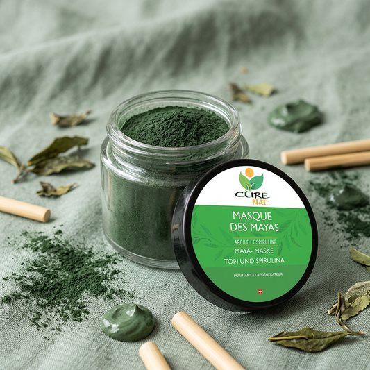 Masque Visage des Mayas Argile et Spiruline - Masque anti-imperfections-0